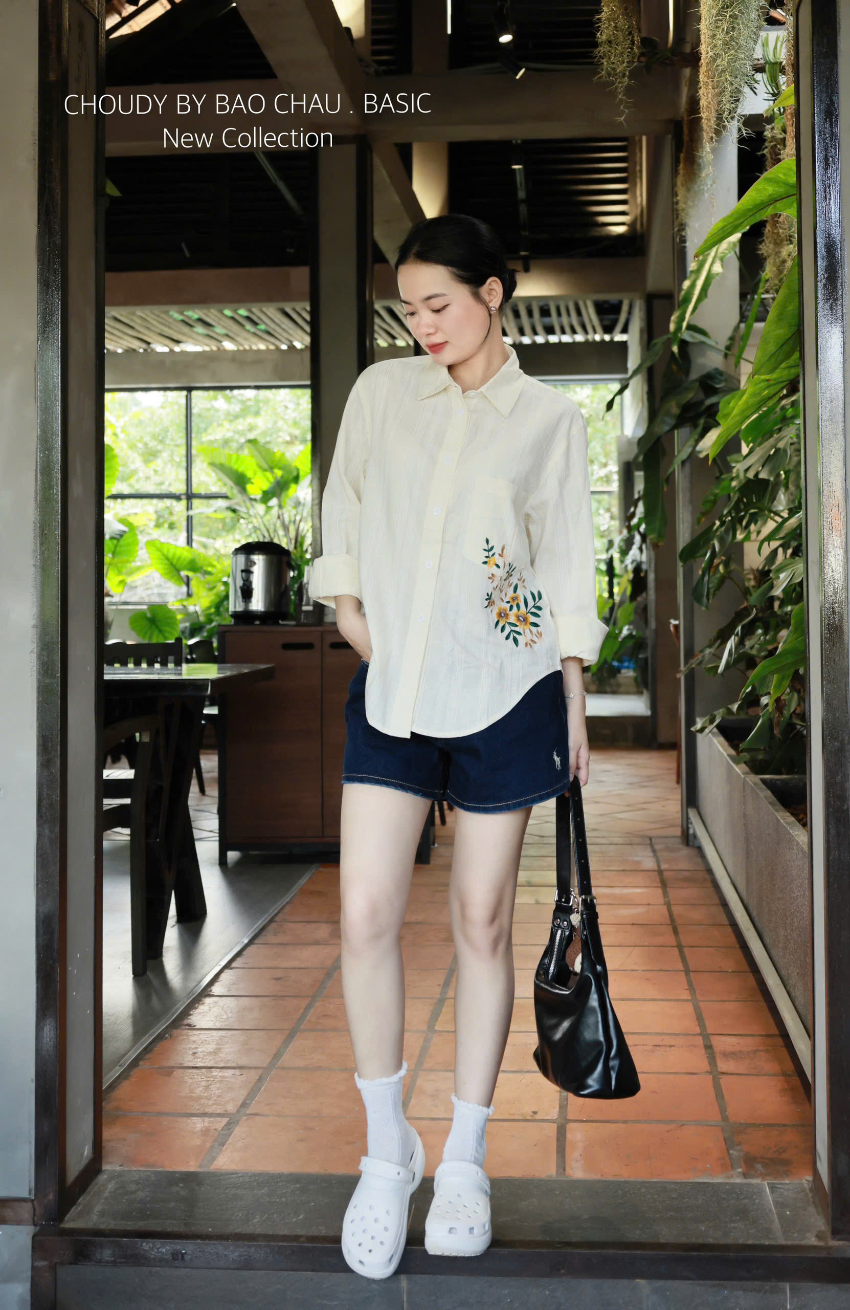 A522 ÁO SOMI LINEN THÊU HOA