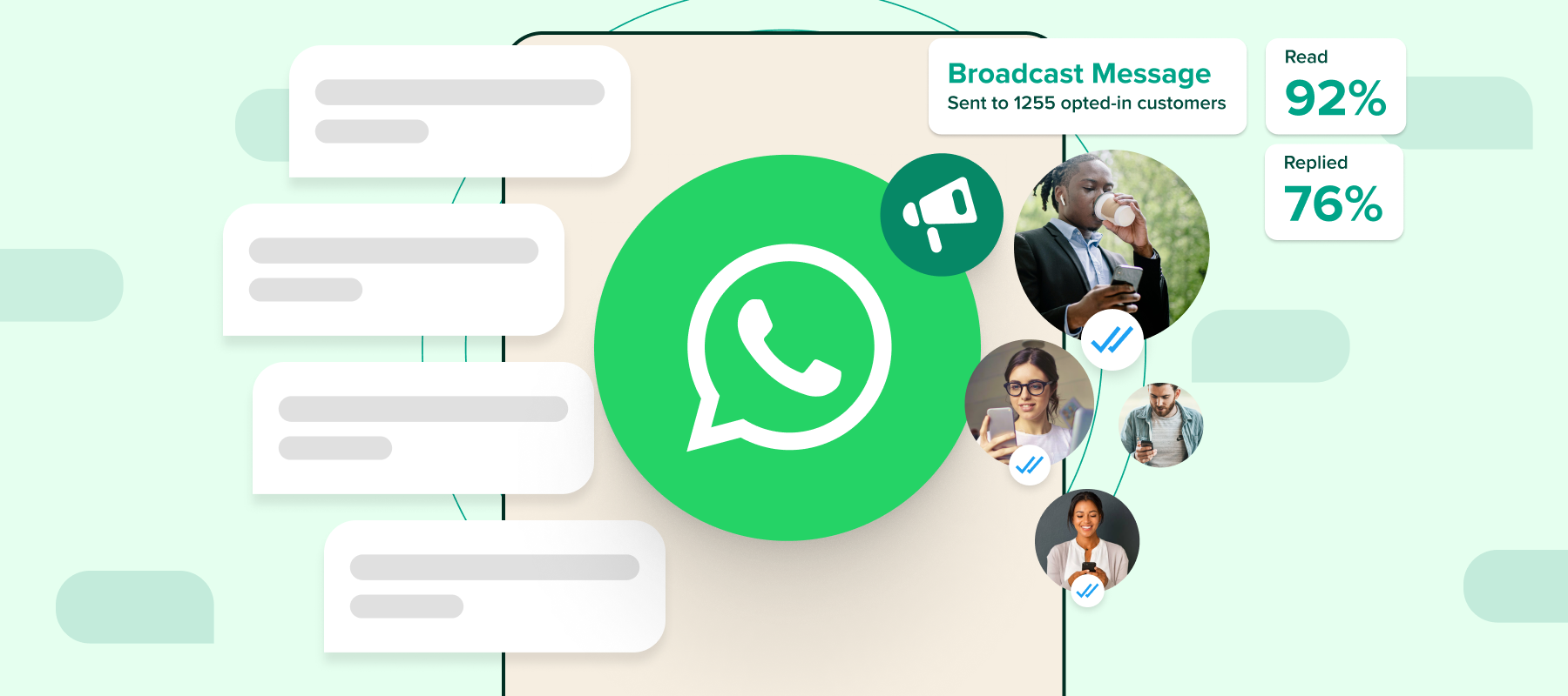 Broadcast message WhatsApp