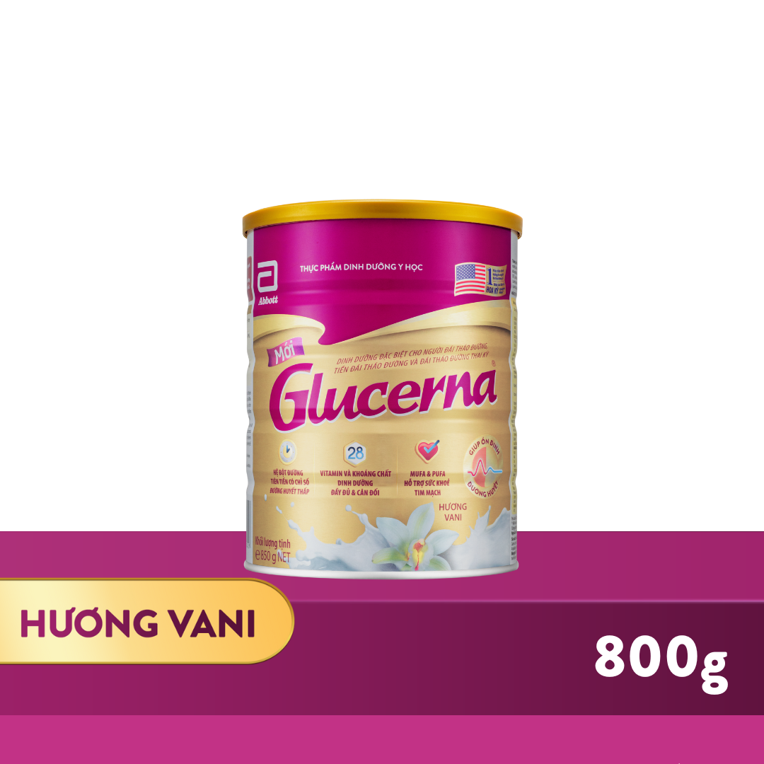 Product image - Sữa Abbott Glucerna chính hãng dạng bột hương vani 800g