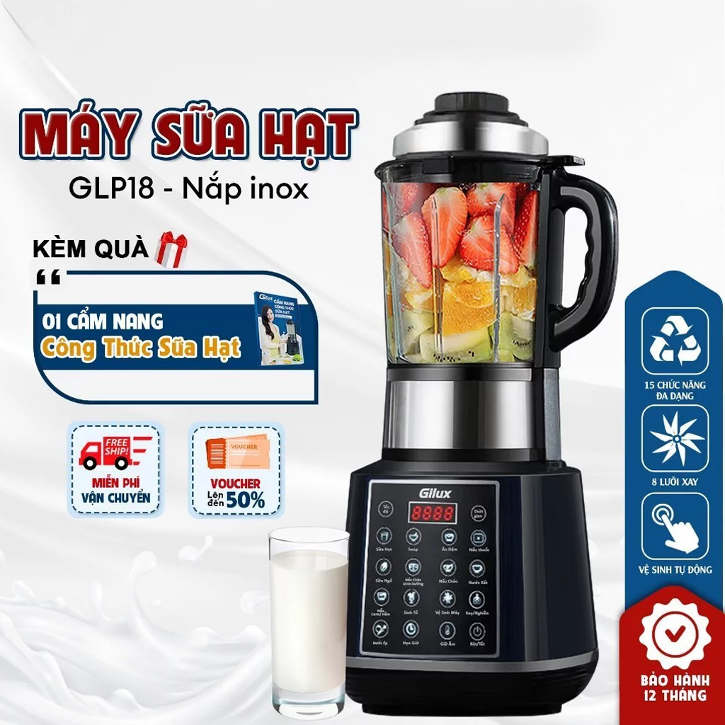 Product image - Máy Xay Sữa Hạt Gilux 1.75L