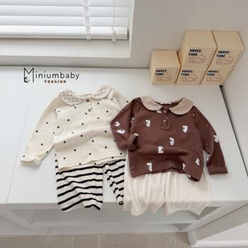 Bộ cổ sen dài tay bé gái