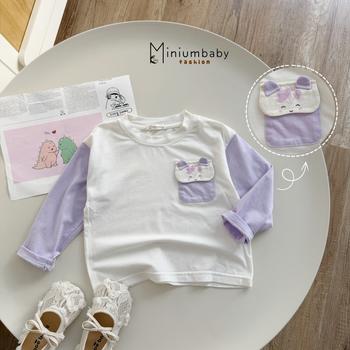 Áo dài bé gái không cổ