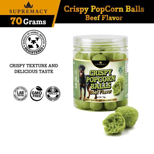 Product image - Crispy Popcorn Balls for Dogs - Beef Flavor
