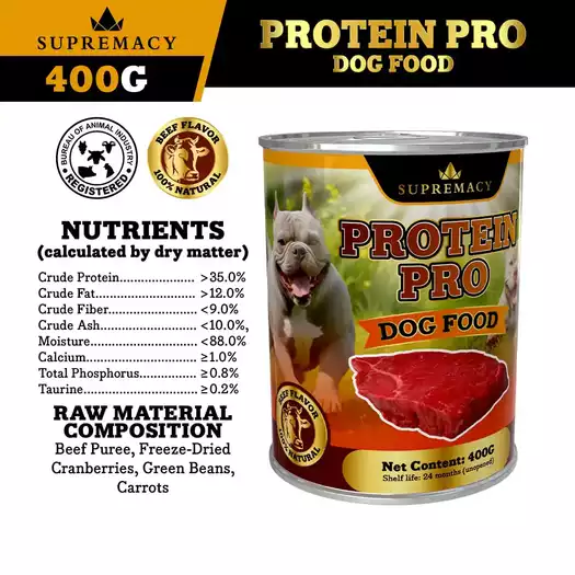 Product image - 400G Protein Pro Canned Dog Food (Beef)