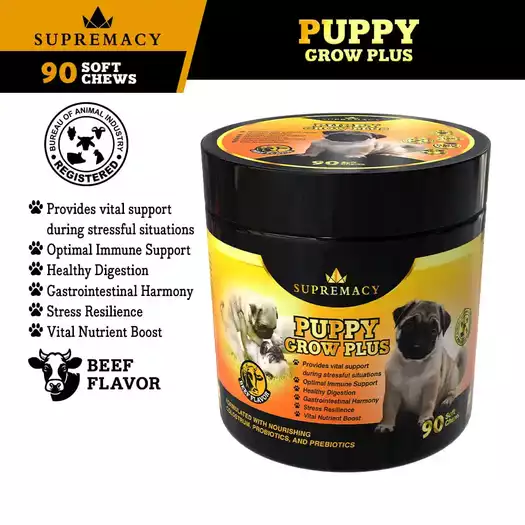 Product image - Puppy Grow Plus Chewable Vitamins for Puppies