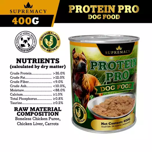Product image - 400G Protein Pro Canned Dog Food (Chicken)
