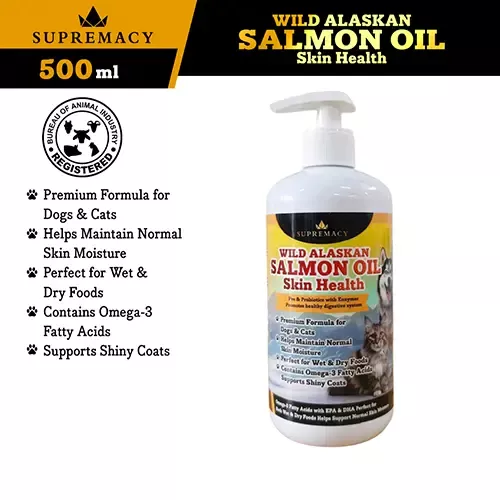 Product image - Wild Alaskan Salmon Oil Vitamins for Skin and Hair of Dogs and Cats