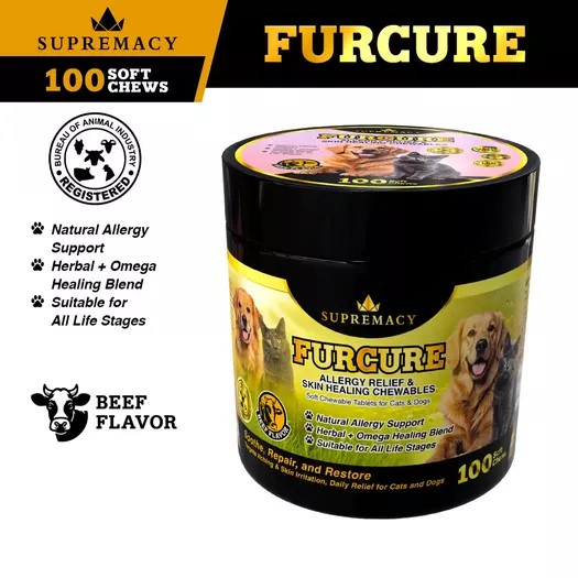 Product image - Furcure - Allergy Relief & Skin Healing Chewables for Dogs and Cats