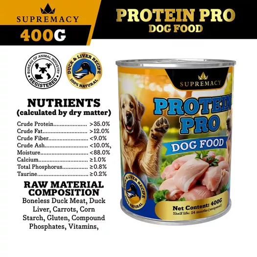 Product image - 400G Protein Pro Canned Dog Food (Tuna Fish)