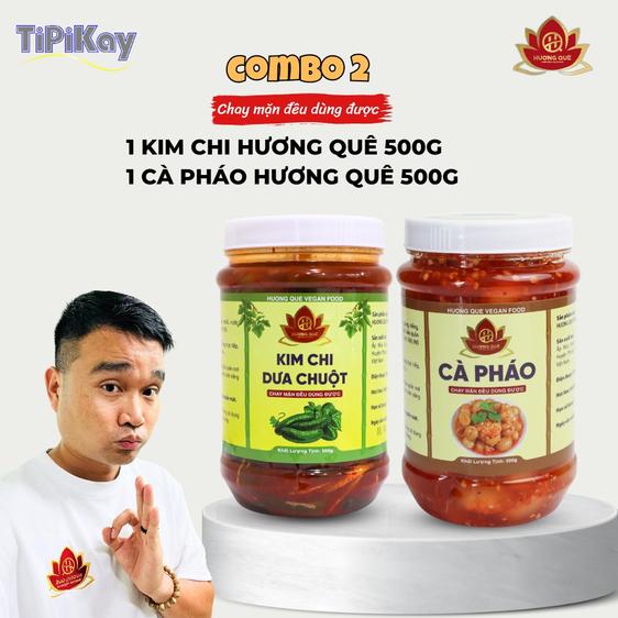 Product image - [Combo 2 Món] 1 Kim Chi Dưa Chuột 500g + 1 Hũ Cà Pháo 500g