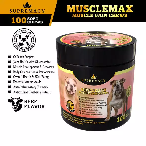 Product image - Supremacy MUSCLEMAX Muscle Gain Chew (100 Soft Chews)