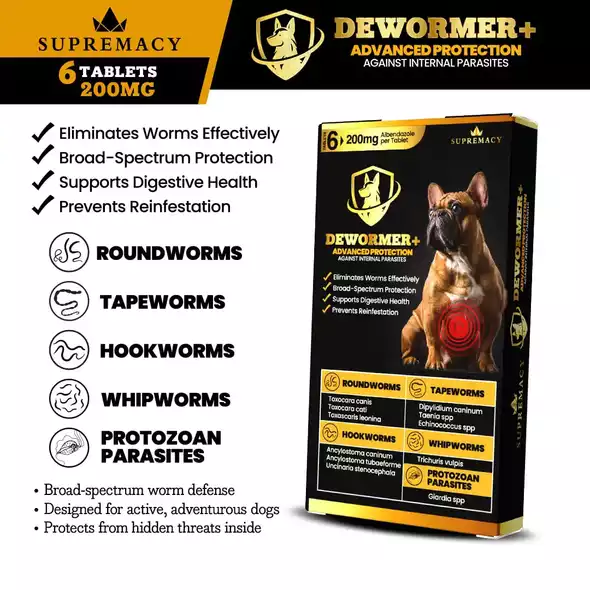 Product image - SUPREMACY DOG DEWORMER ADVANCED PROTECTION AGAINS INTERNAL PARASITES