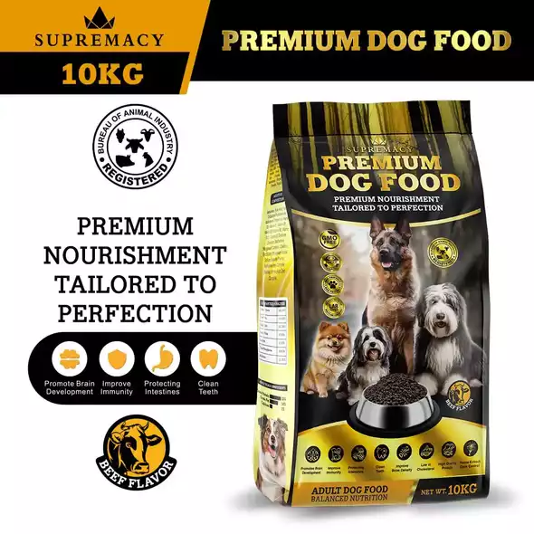 Product image - Supremacy Dog Food Beef Flavor (10KG)