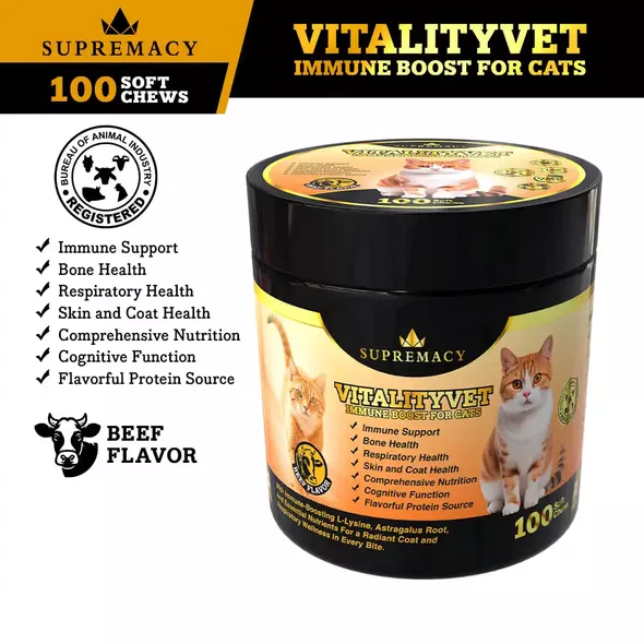 Product image - Vitalityvet Immune Booster Chewable Vitamins for Cats