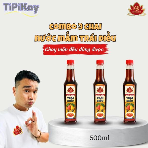 Product image - [Combo 3 món] 3 Nước Mắm Chay Trái Điều 500ML
