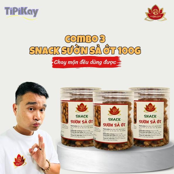 Product image - [Combo 3 món] 3 Snack Sườn Sả Ớt