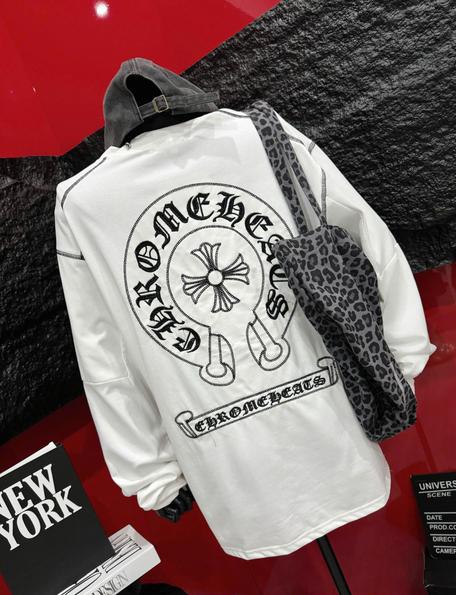 Product image - Áo Sweater Thơm Tay Dài Thêu Chỉ Viền