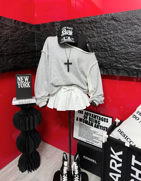 Product image - set trễ vai dáng rộng + váy