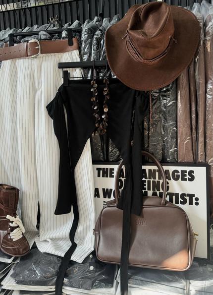 Product image - set áo quây + quần xuông kẻ