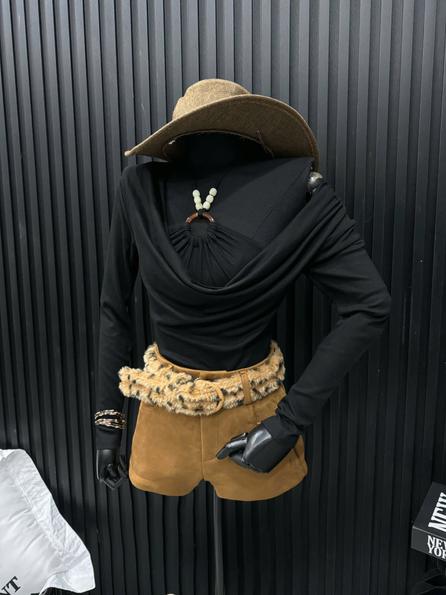 Product image - áo len đính cườm thiết kế cổ điển kiểu pháp