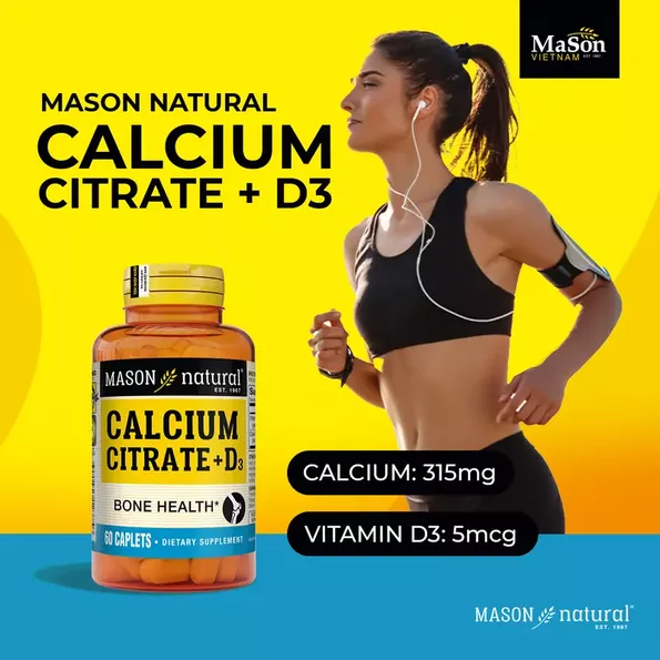 Product image - Mason Nature Calcium Citrate+D3 (online)