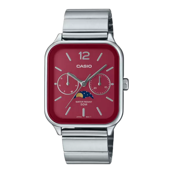 Product image - CASIO MTP-M305D-4AV (MAROON-SILVER)
