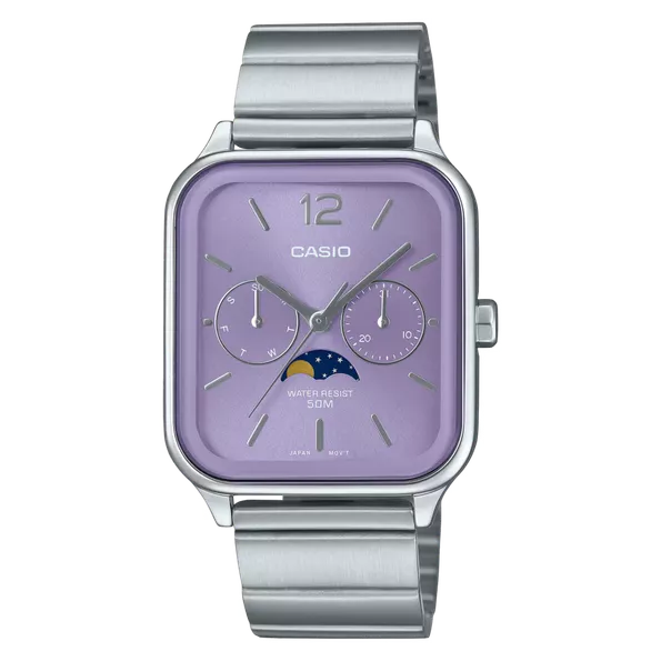 Product image - CASIO MTP-M305D-6AV (PURPLE-SILVER)