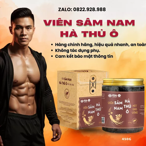 Product image - Viên Sâm Nam Hà Thủ Ô mật ong vừng