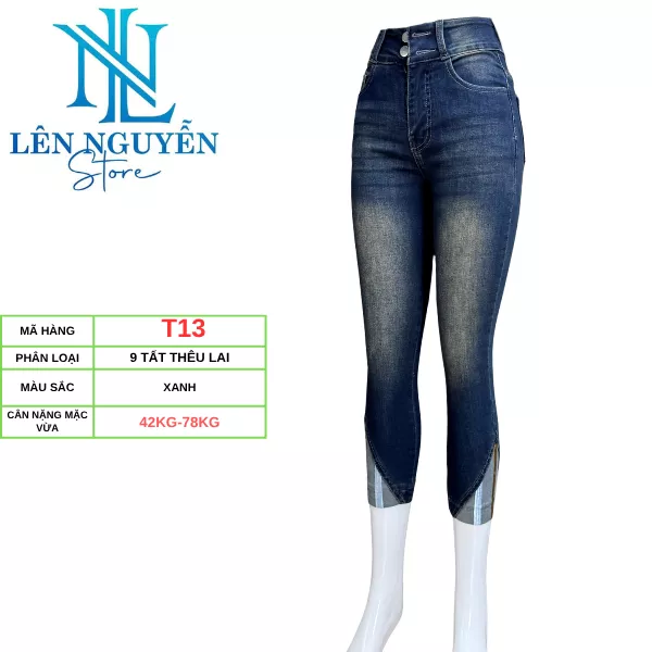 Product image - T13 Quần Jean 9 Tất