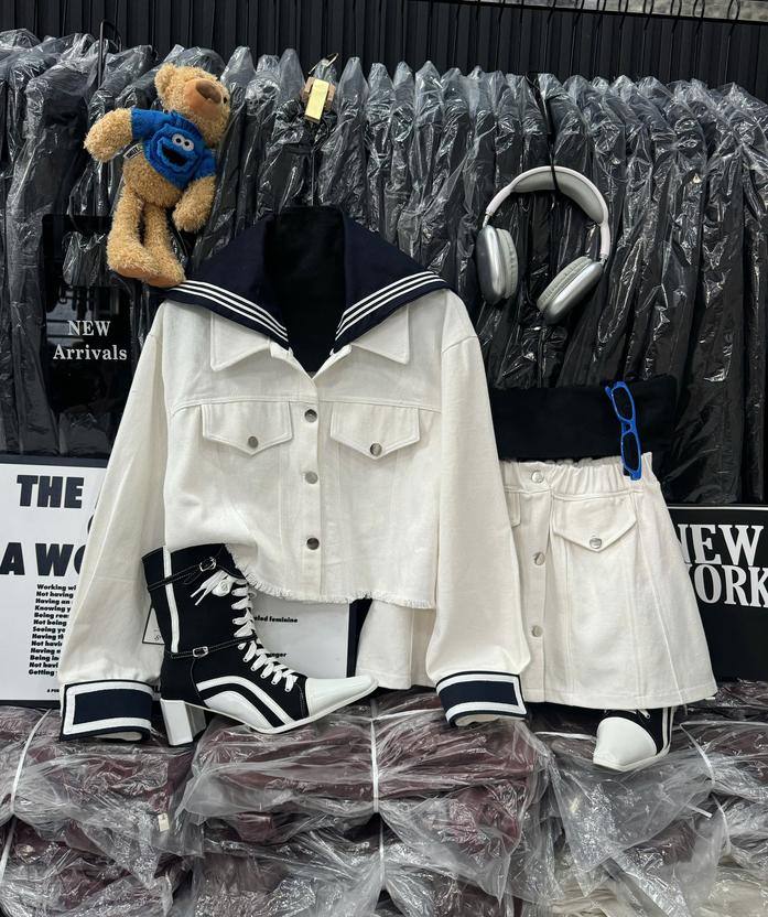 Product image - set jean thủy thủ