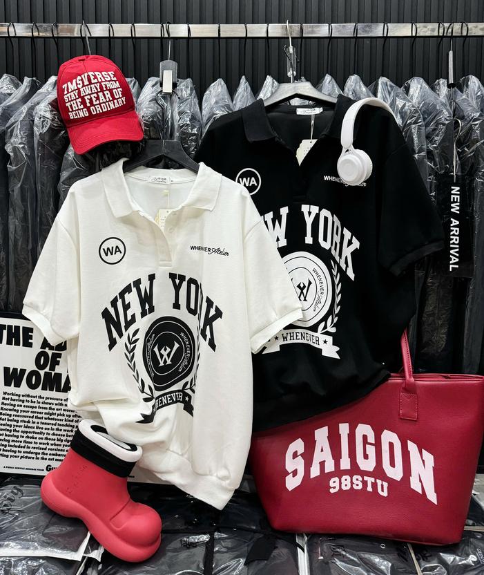 Product image - áo thun new york form boxy