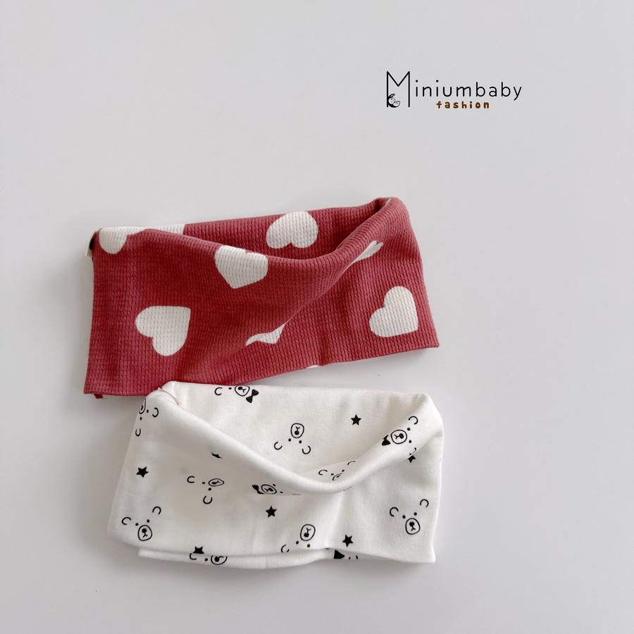 KO1804-khăn ống cho bé yêu tim đỏ