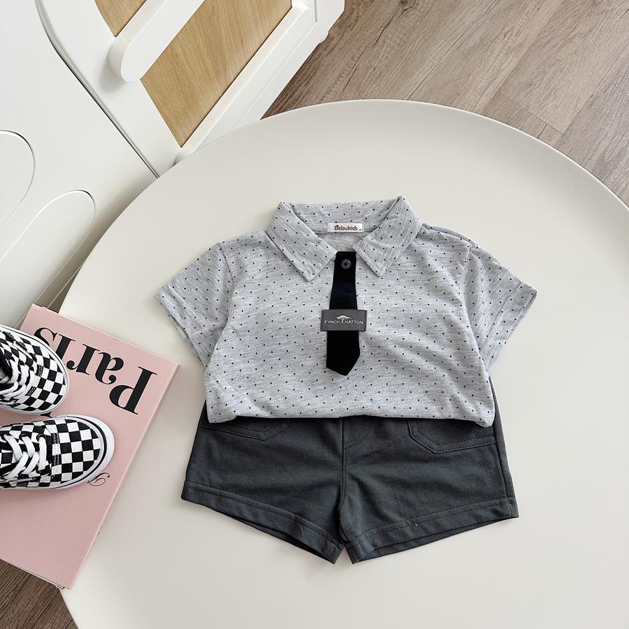 SB2386- bộ polo mix màu bé trai cavatghi