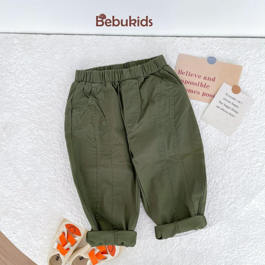 QD1665- quần kaki can 3 mảnh xanh lá