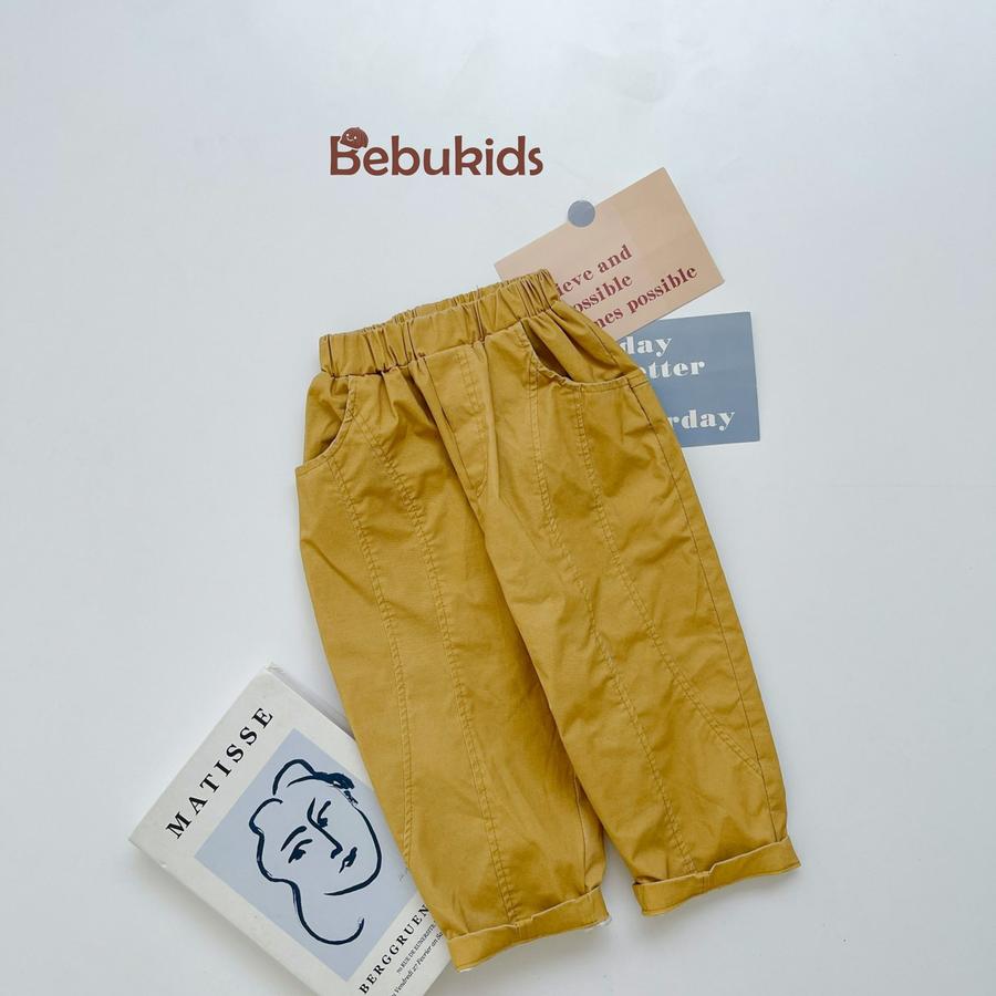 QD1665- quần kaki can 3 mảnh vàng