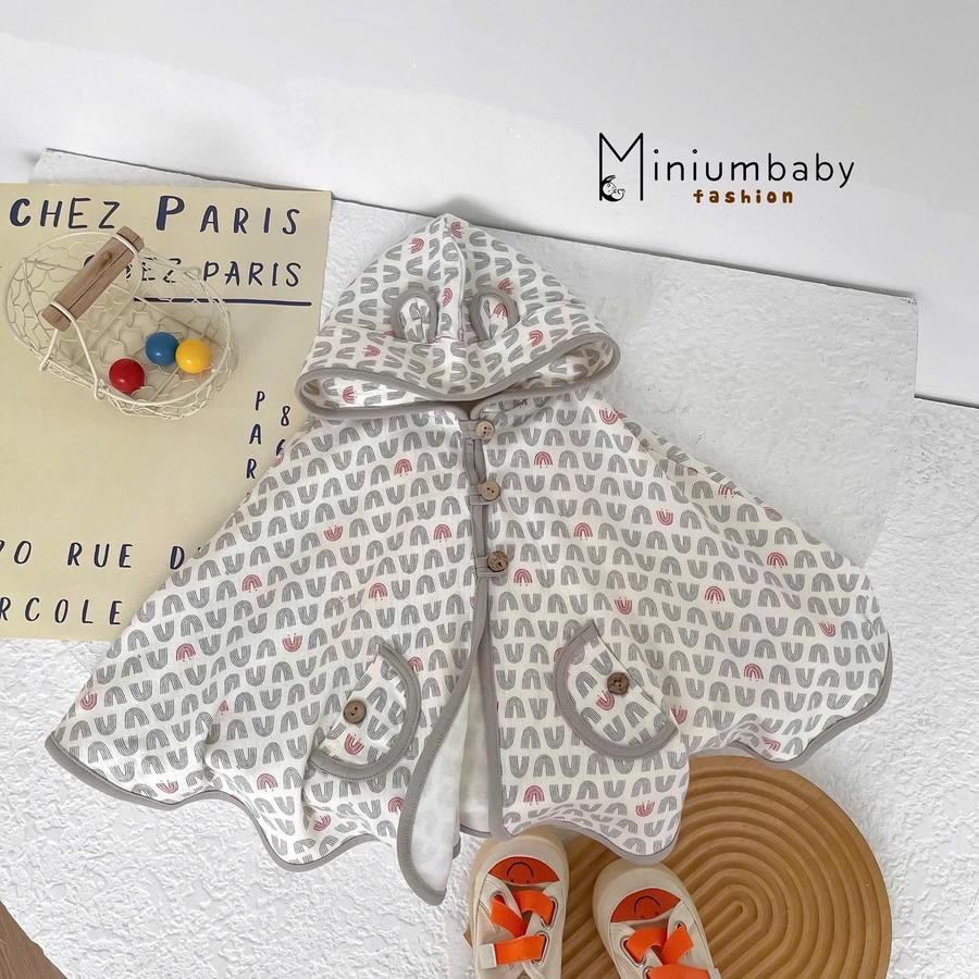 ACCD1- áo choàng cánh dơi cho bé cv ghi