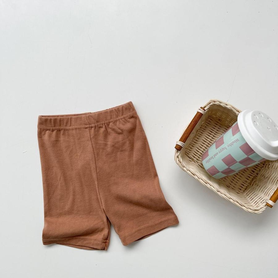 QC1555-quần đùi legging bé gái nâu