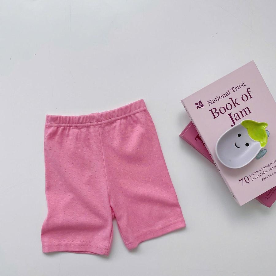 QC1555-quần đùi legging bé gái hồng 2