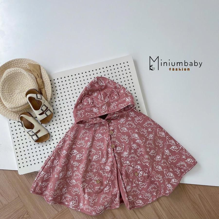 ACCD1- áo choàng cánh dơi cho bé kl nền nâu