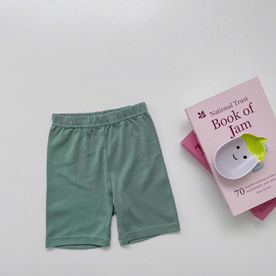 QC1555-quần đùi legging bé gái xanh lá