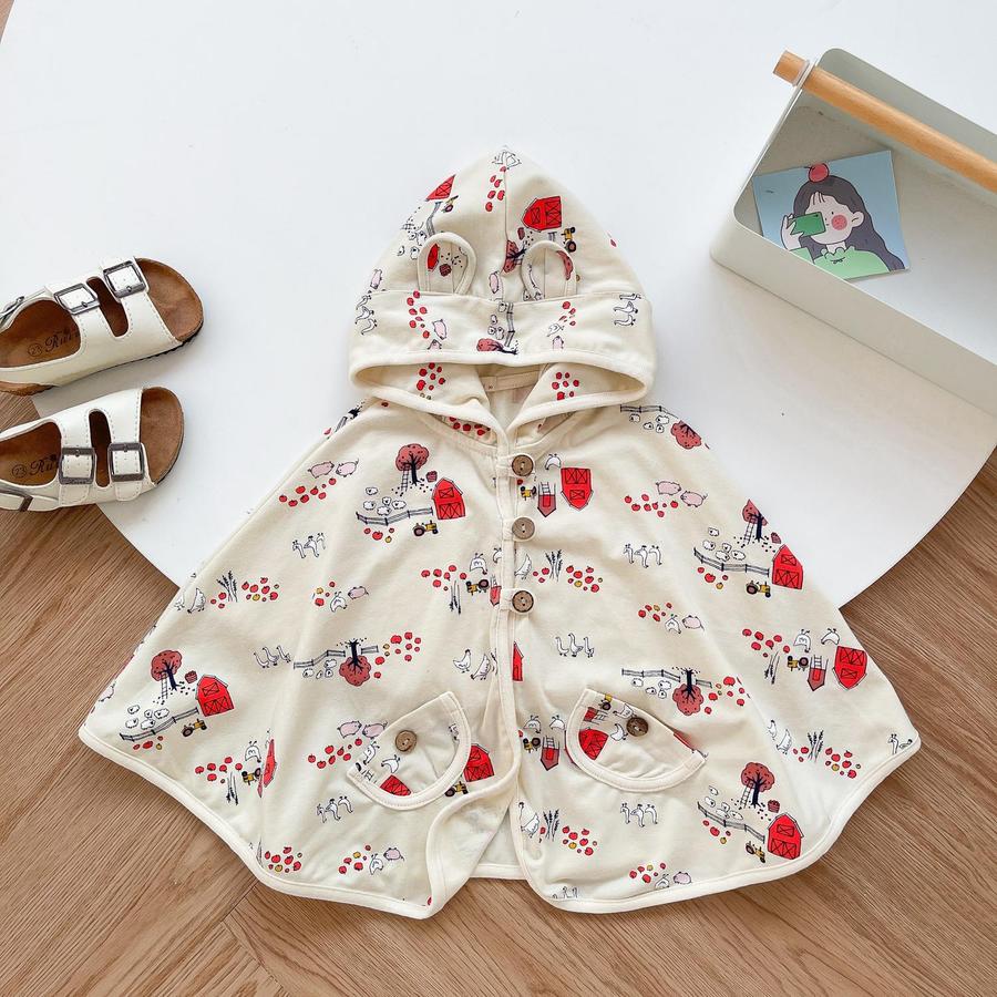 Áo choàng cánh dơi thu đông ngôi nhà