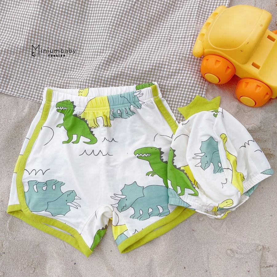 Bộ đồ bơi cho bé Trai khủng long xanh lá
