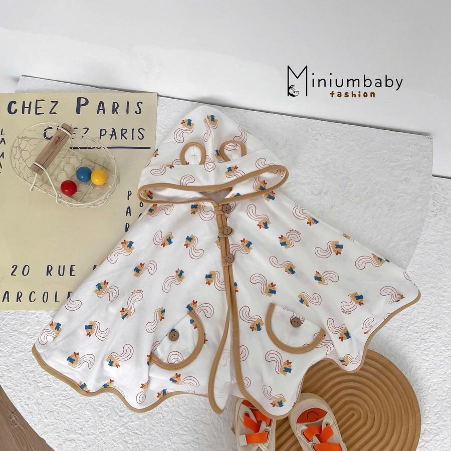 ACCD1- áo choàng cánh dơi cho bé sóc trắng