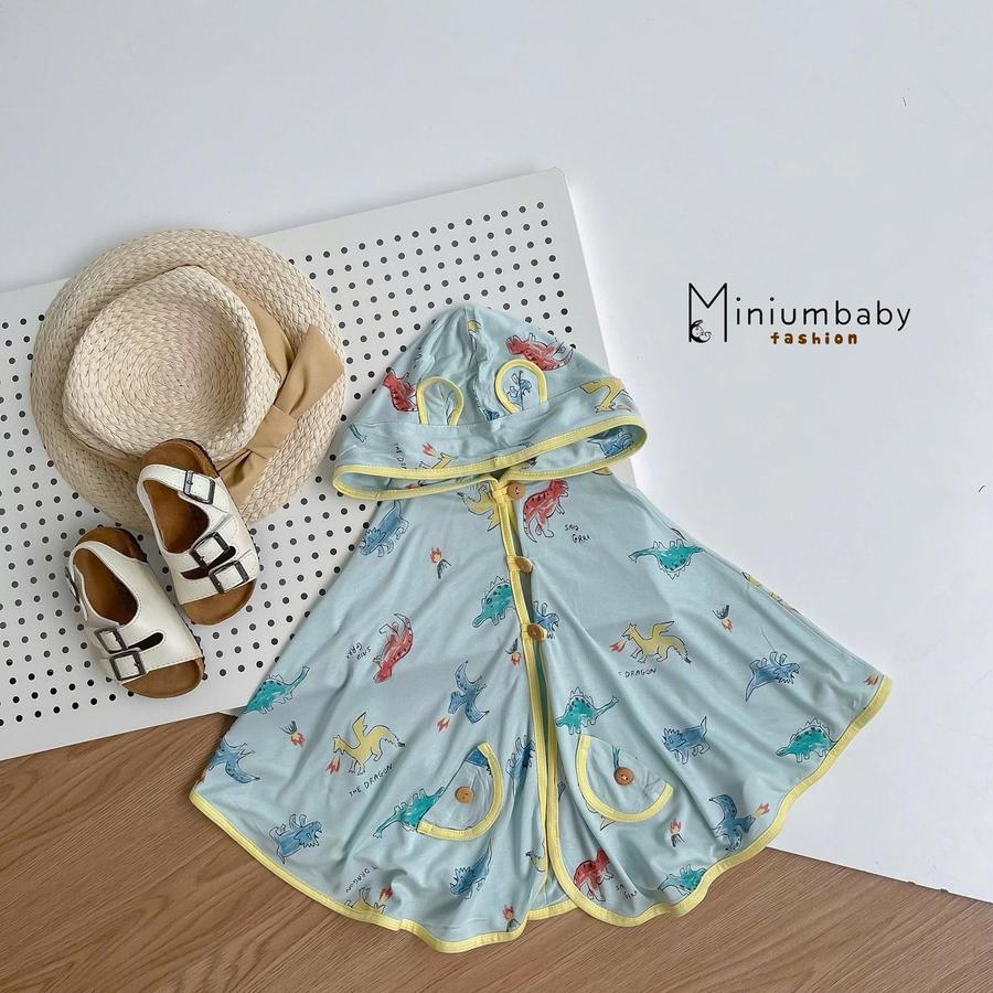 Áo choàng cánh dơi thu đông mỏng kl màu nền xanh