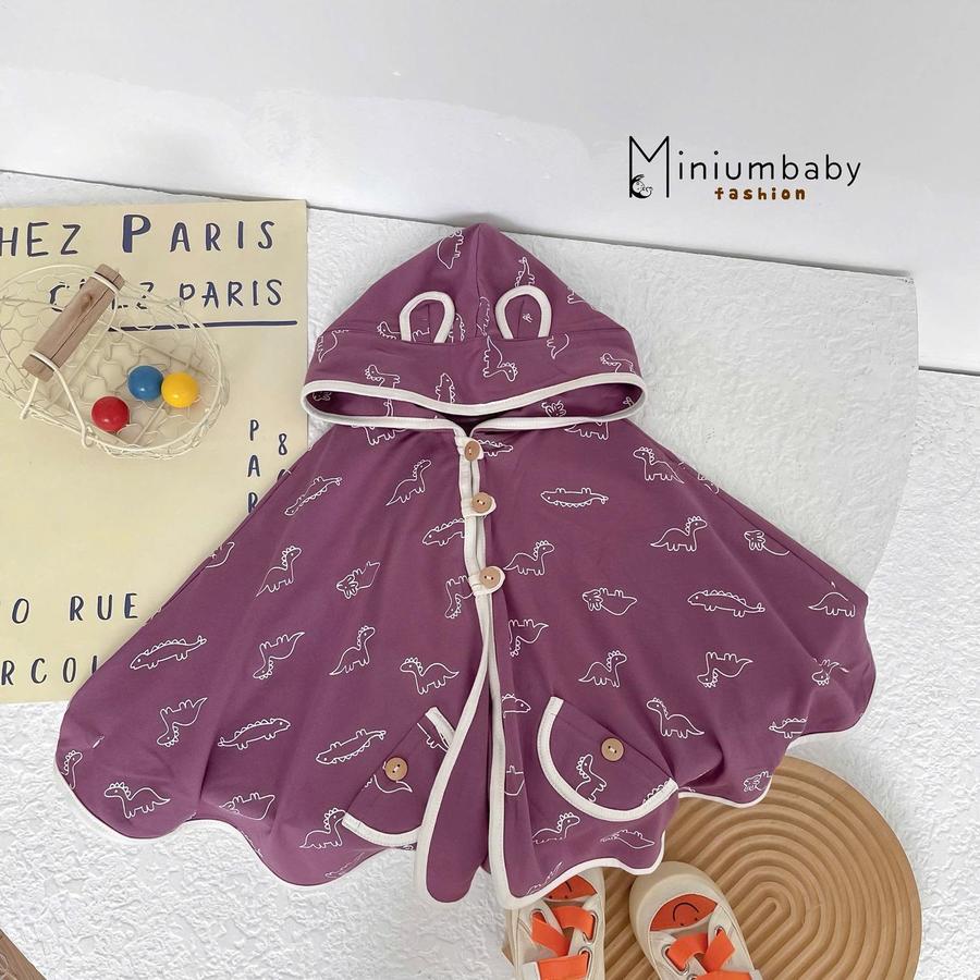 Áo choàng cánh dơi thu đông kl nền tím