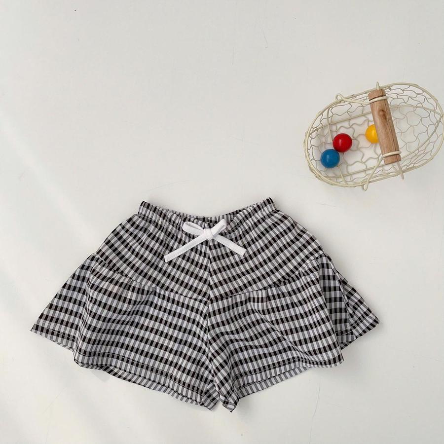 QC1609- Quần váy kẻ đen