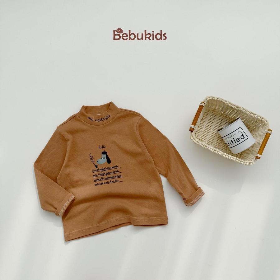 A2143- áp cổ lọ in chó chữ nâu