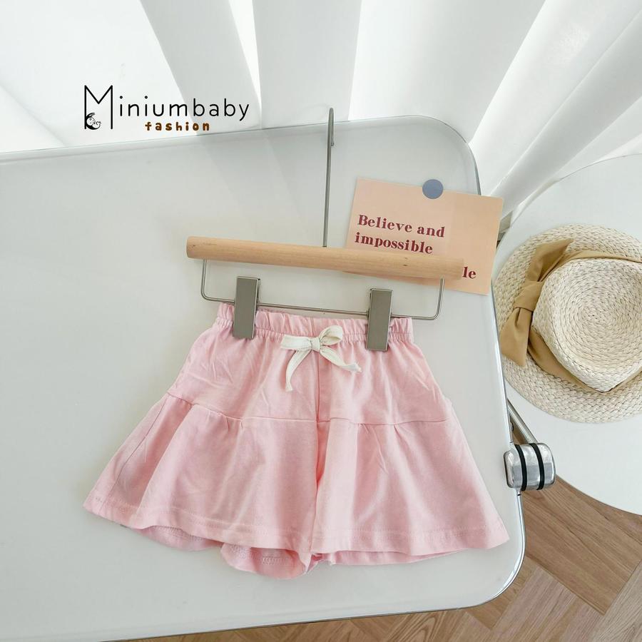 V1609- chân váy xòe cho bé hồng2