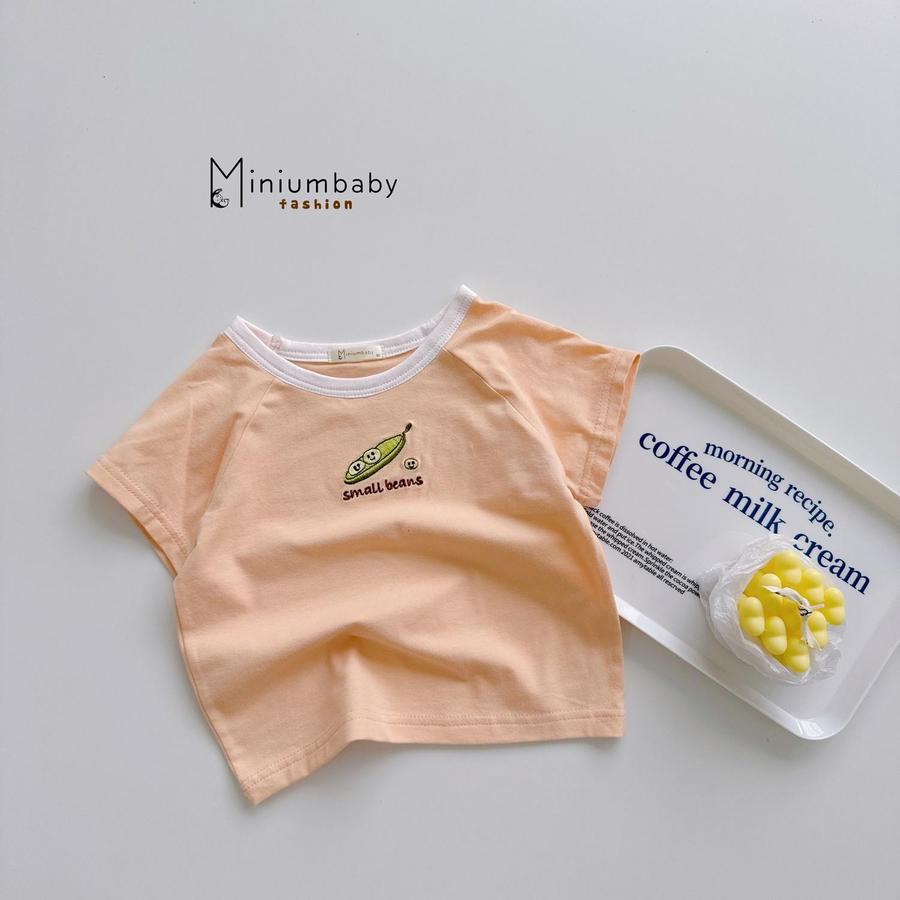 A1934- áo cộc tay phối cổ thêu củ quả cam