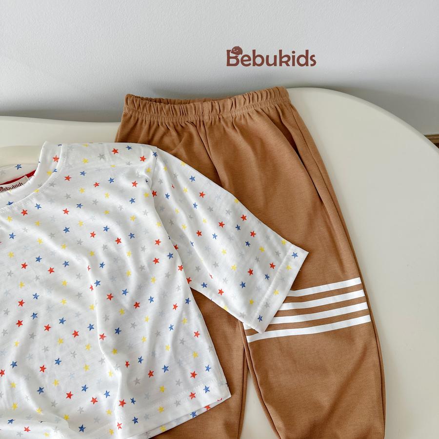 SB2106- bộ dài tay cho bé họa tiết sao